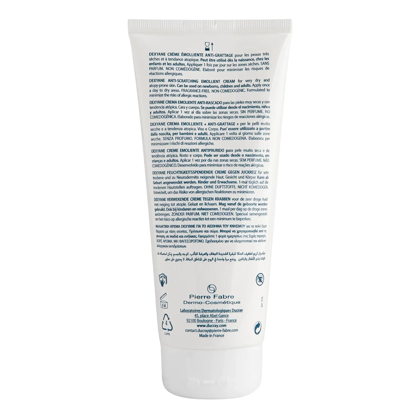 Ducray Dexyane Anti-Scratching Emollient Cream 200 ml