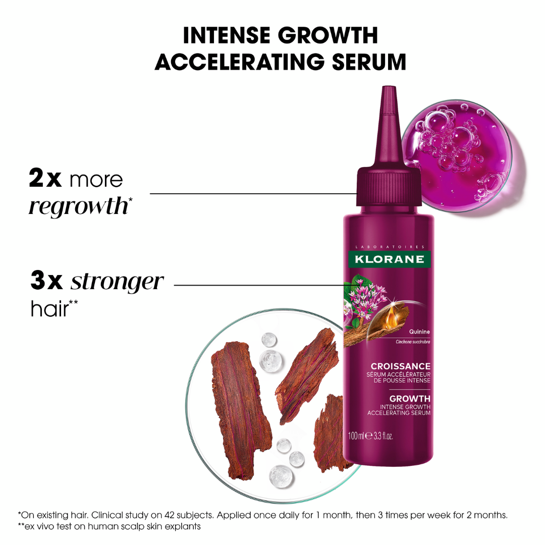 Klorane Intense Growth Accelerator Serum with Adenosine, 100ml