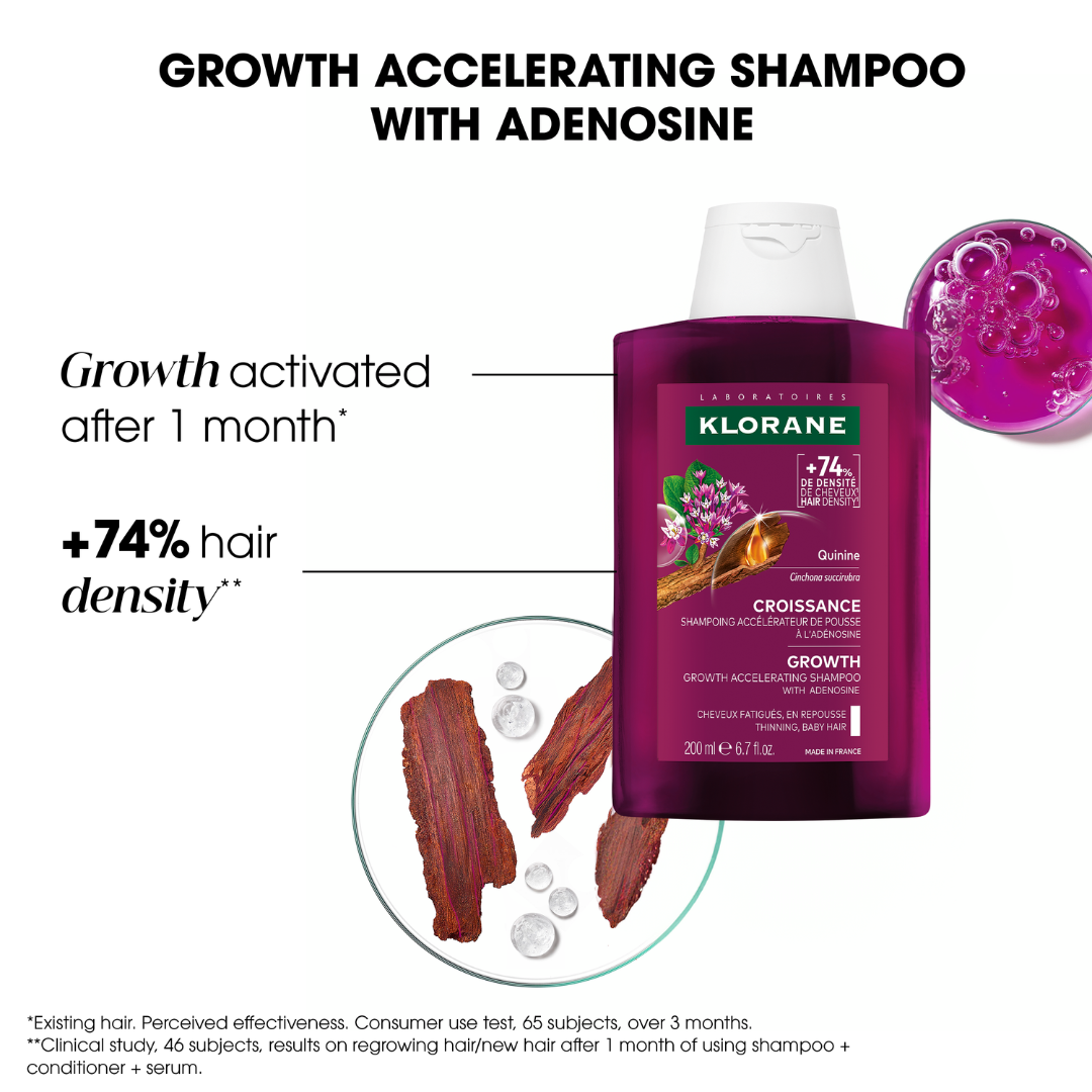 Klorane Growth Accelerating Shampoo, 200ml