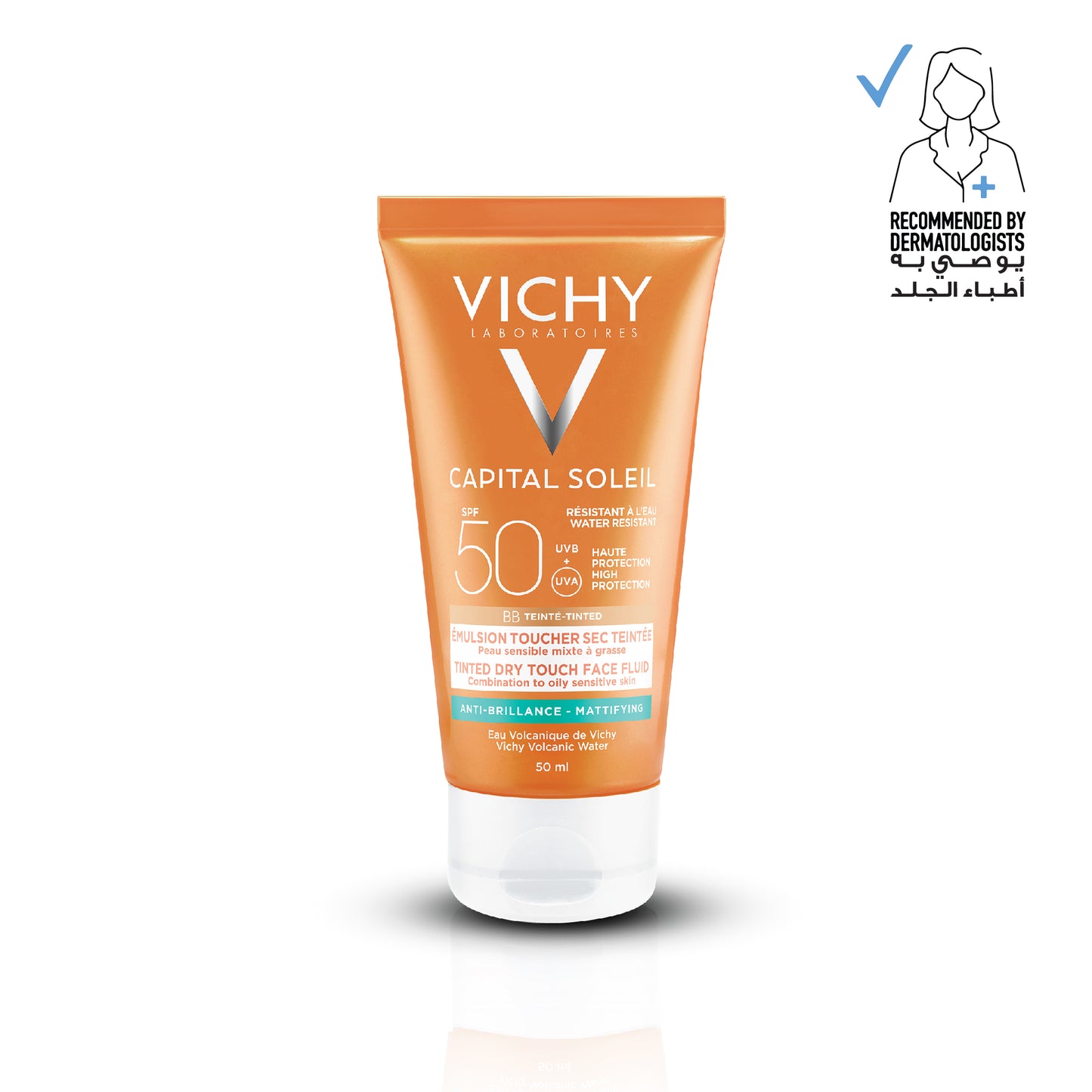 Vichy Capital Soleil BB Anti Shine Tinted Sunscreen for Combination to Oily Skin SPF 50+ 50ml