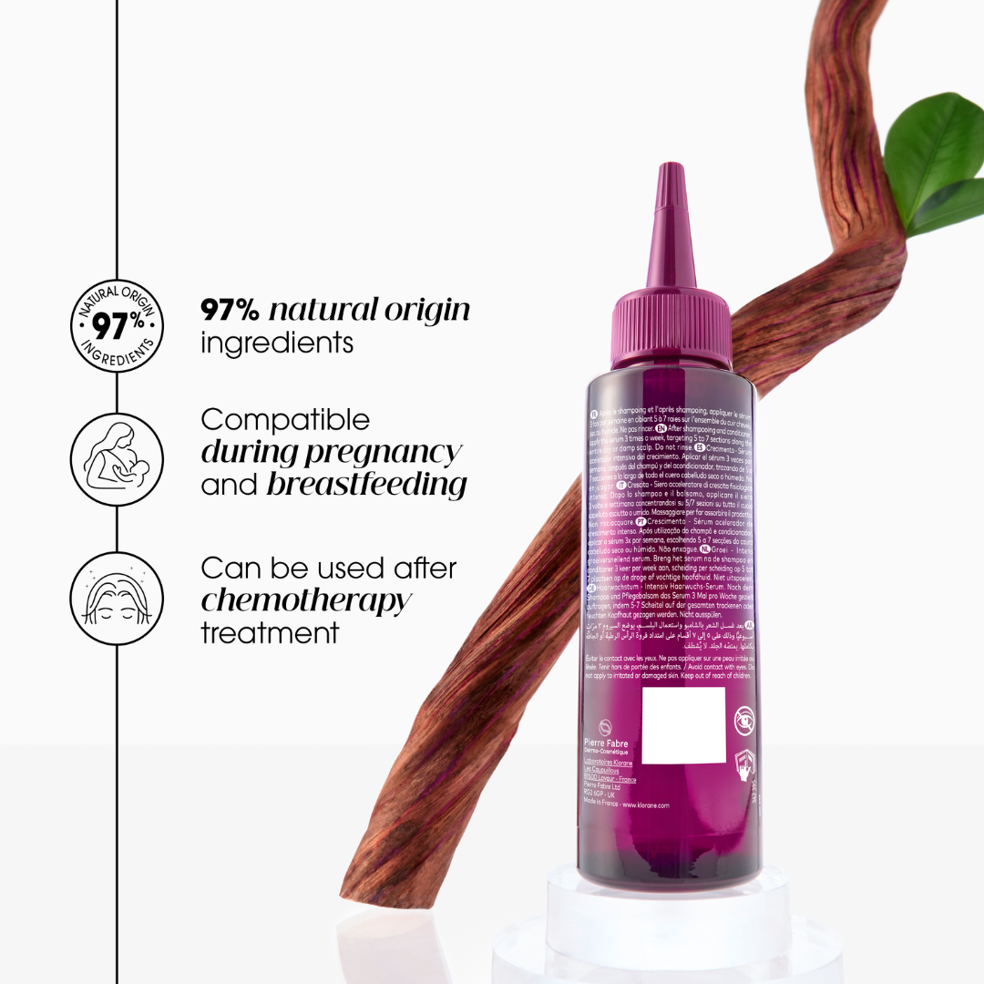 Klorane Intense Growth Accelerator Serum with Adenosine, 100ml