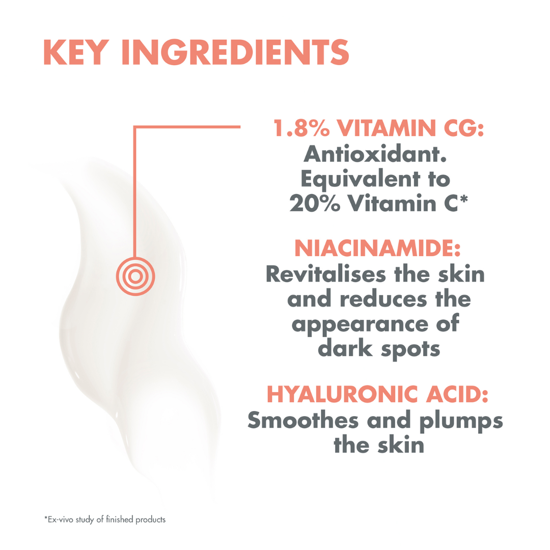 Buy Avène Radiance Vitamin Activ Cg Corrector serum & get a FREE 10ml Hyaluron activ B3 plumping serum
