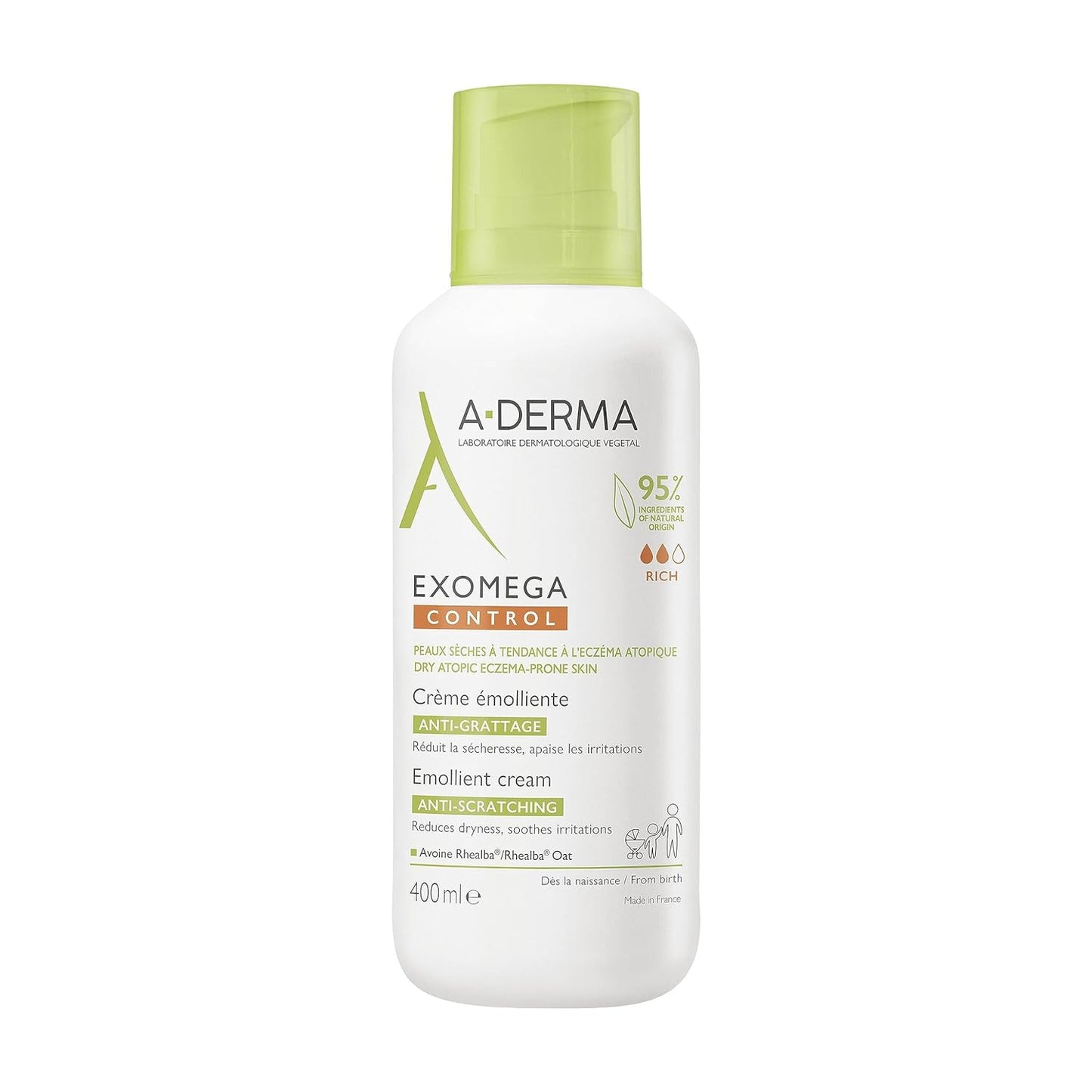 A-Derma Exomega Control Emollient Cream 400ml