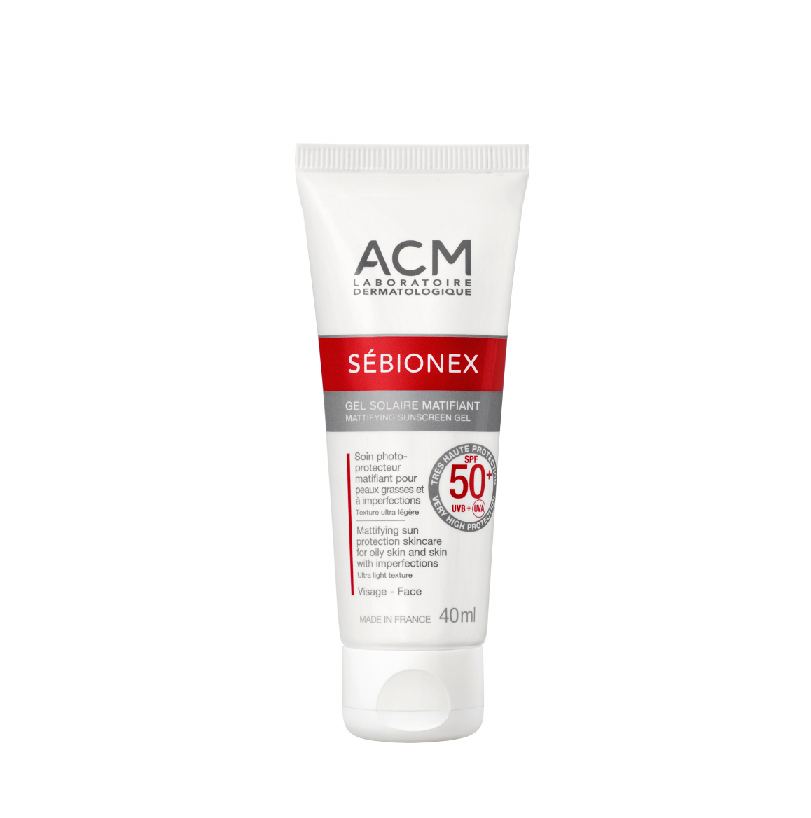 ACM Sébionex Mattifying Sunscreen Gel SPF50+ 40ml