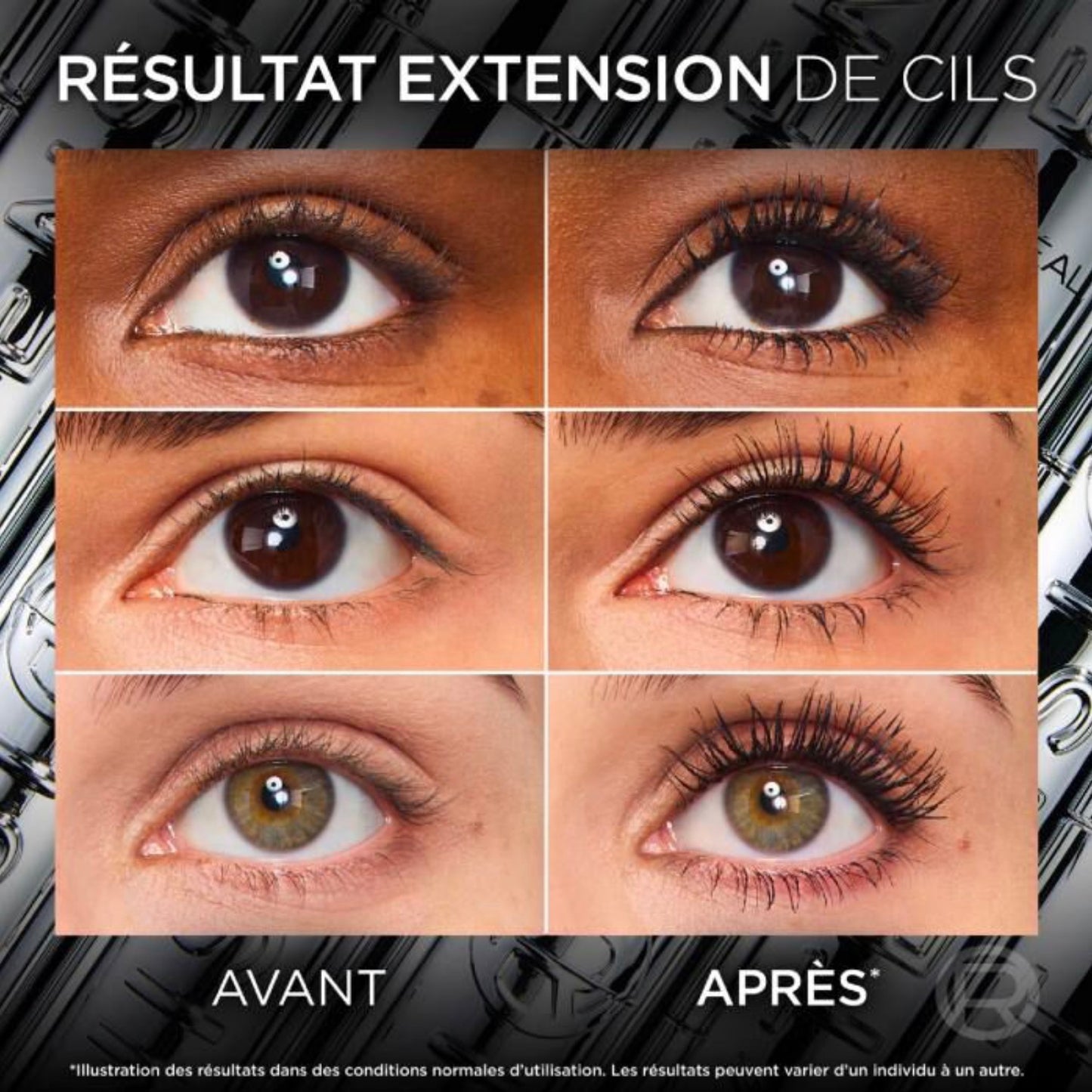 L’Oréal Paris Telescopic Extensionist Mascara for 24H Long-Lasting Curl, Volume, and Exceptional Lengthening Eyelashes with Eyelash-Extension Effect