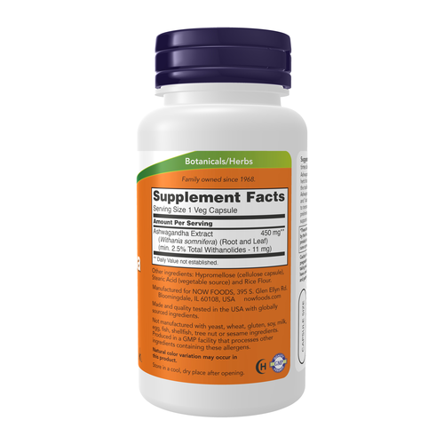Standardized Extract Ashwagandha 450 mg Veg 90 Capsules