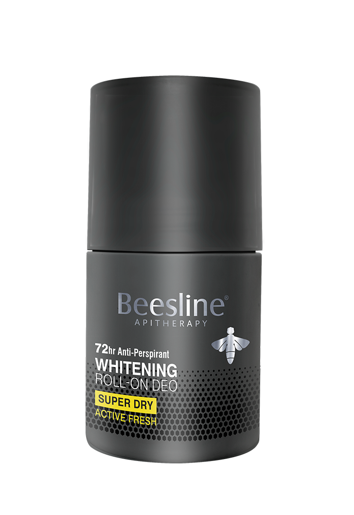 Beesline Whitening Roll-On Deo Super Dry, Silver Power - Active Fresh
