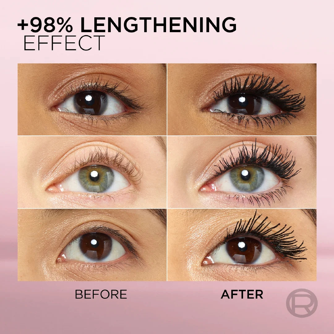 L'Oréal Paris Lash Paradise 24 Hour, Volumizing and Lengthening Black Mascara- Washable