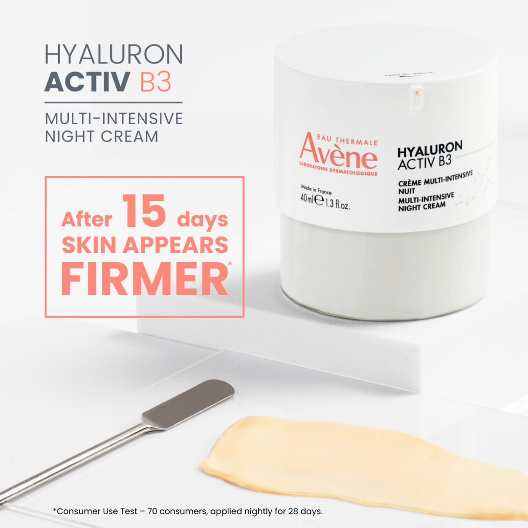 Buy Avène Hyaluron Activ B3 Multi-intensive night cream & get a FREE 10ml Hyaluron Activ B3 concentrated serum