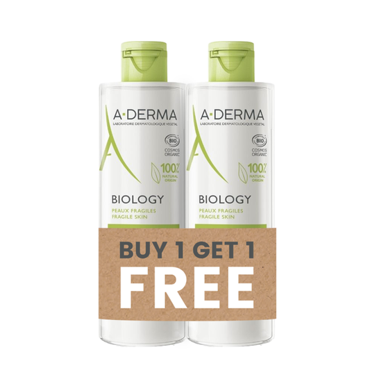 A-Derma Buy 1 Get 1  Buy A-Derma Biology micellar water 400ml  Get A-Derma Biology micellar water 400ml