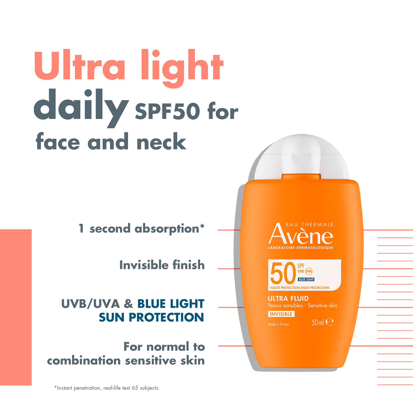 Avene Ultra Fluid Invisible SPF50 50ml