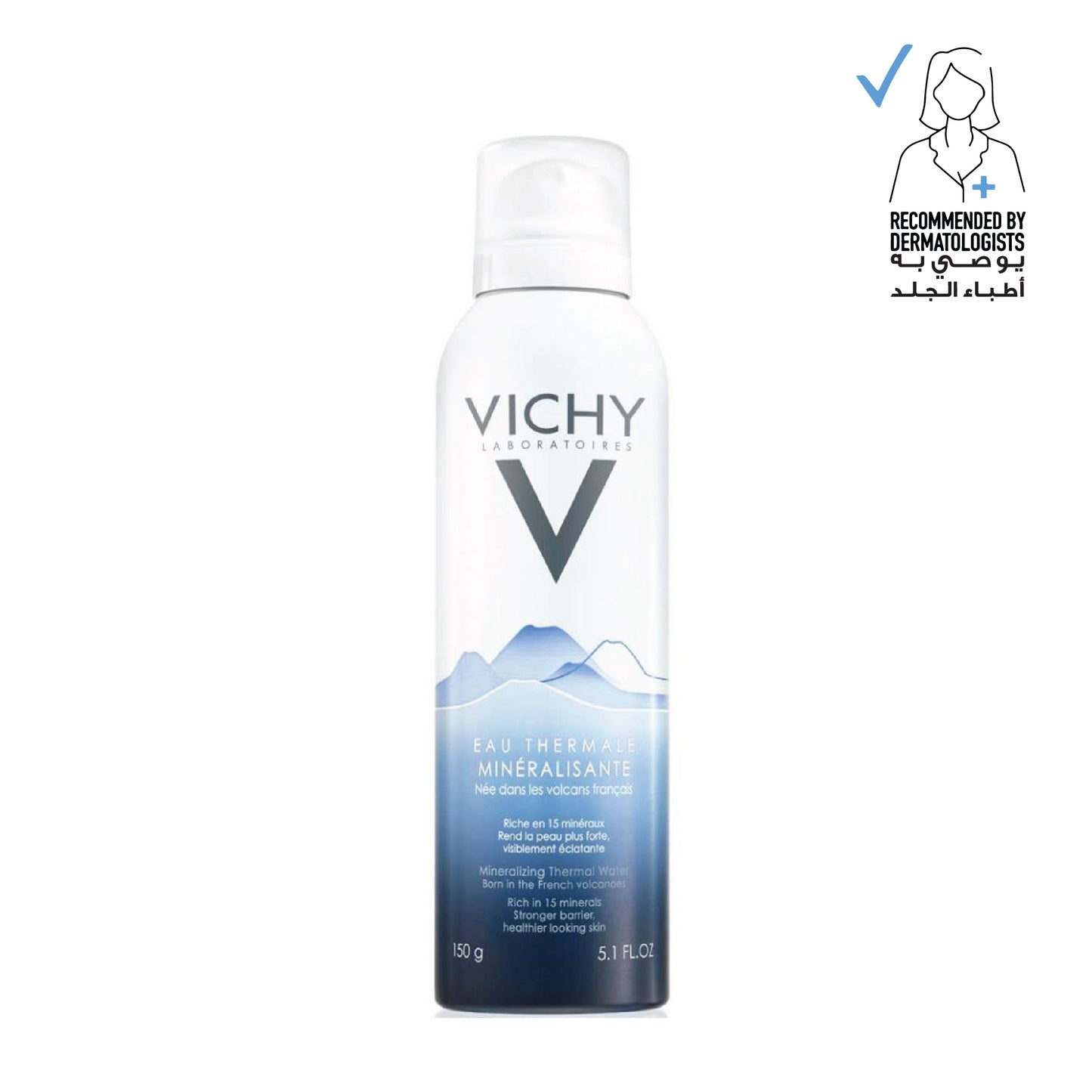 Vichy Mineralizing Thermal Water, Hydrating Face Mist with Natural Antioxidants  150ml