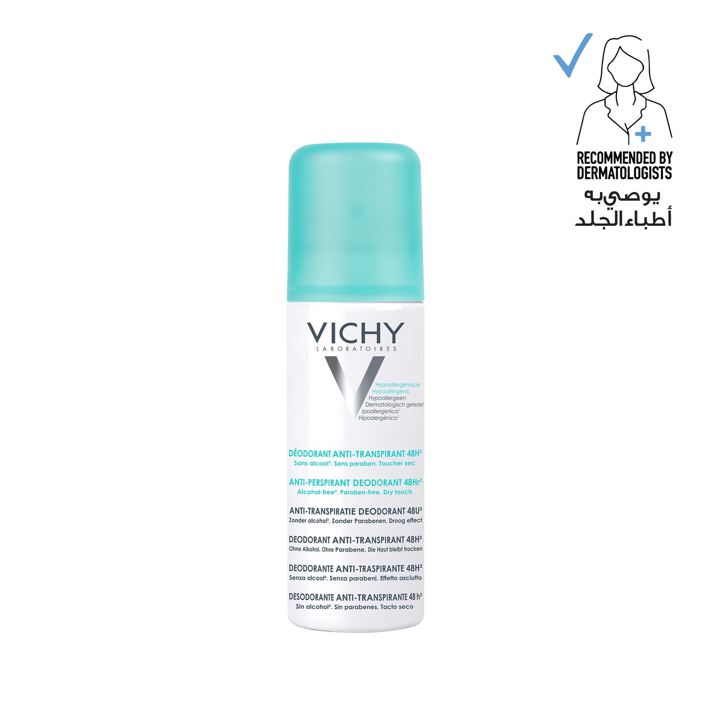 Vichy 48 Hour No Marks Anti-Perspirant Spray Deodorant 125ml