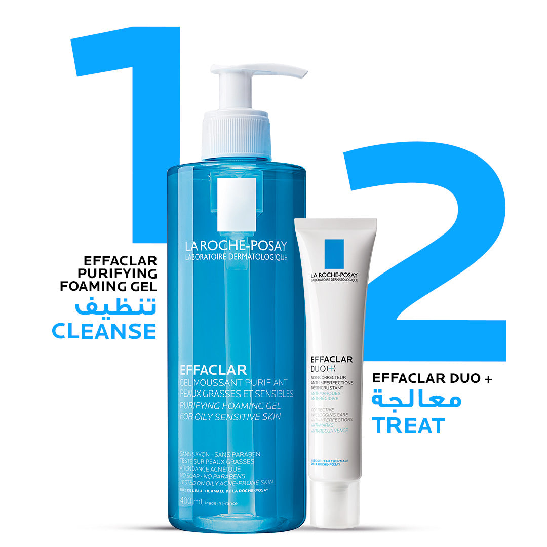 La Roche-Posay Effaclar Acne Foaming Cleansing Gel for Oily and Acne Prone Skin 400ml La Roche Posay .