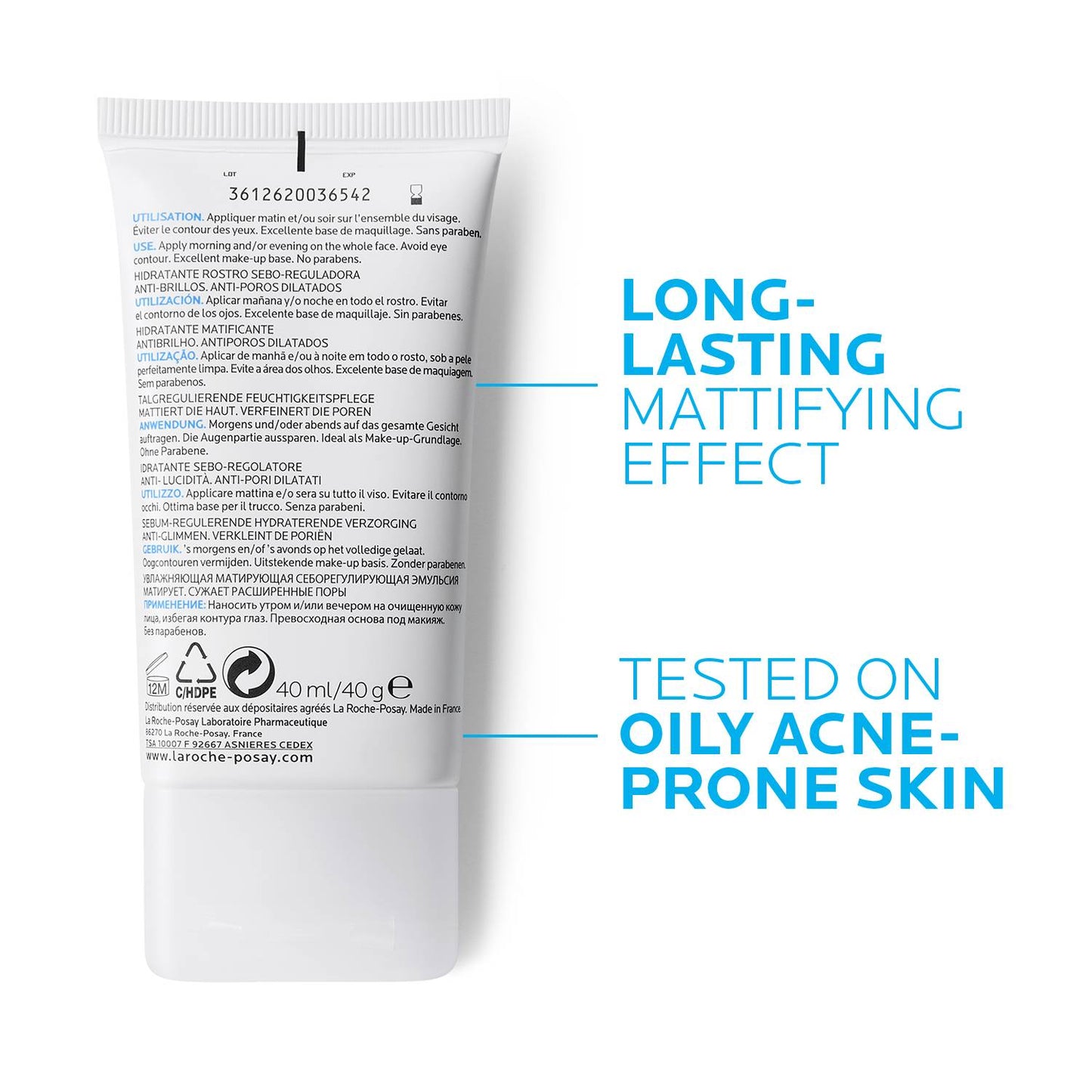 La Roche-Posay Effaclar MAT Mattifying Moisturizer for Oily Skin 40ml La Roche Posay .