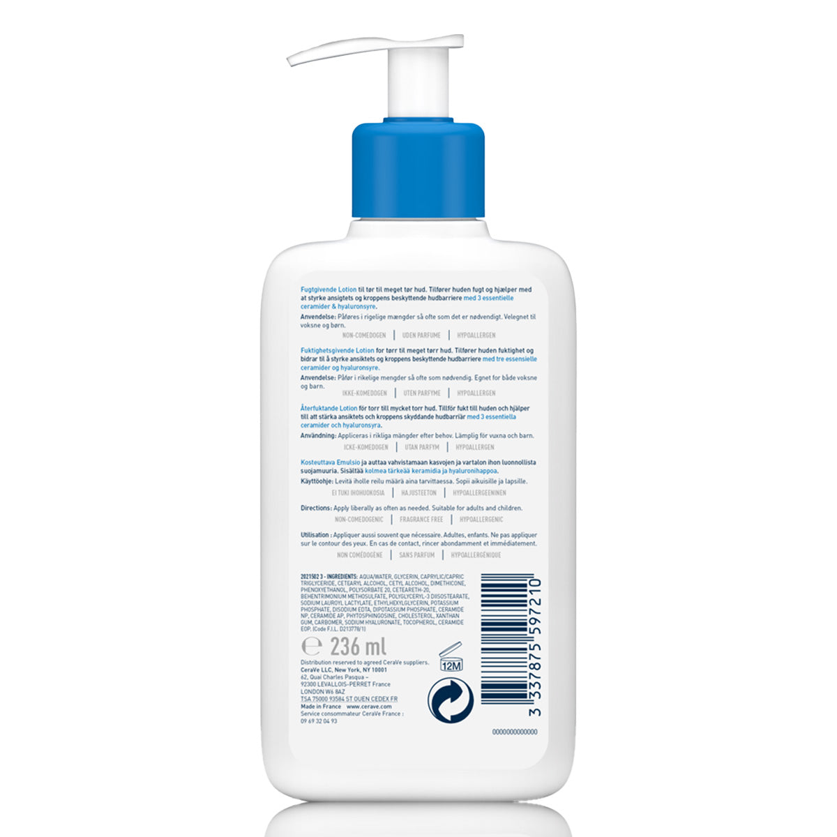 Cerave Moisturizing Lotion for Normal to Dry Skin with Hyaluronic Acid 236Ml Cerave .