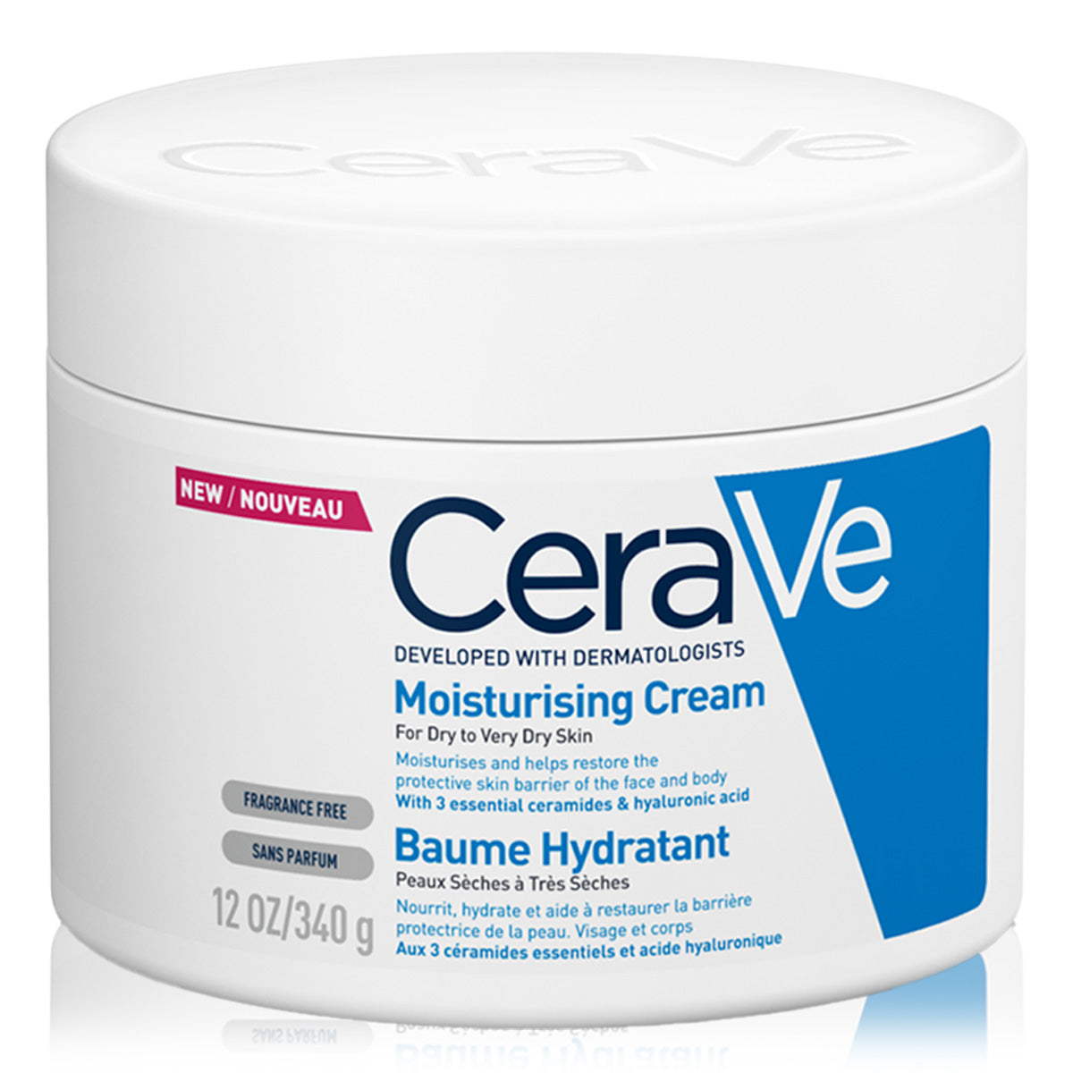 Cerave Moisturizing Cream for Dry Skin with Hyaluronic Acid 340G Cerave .