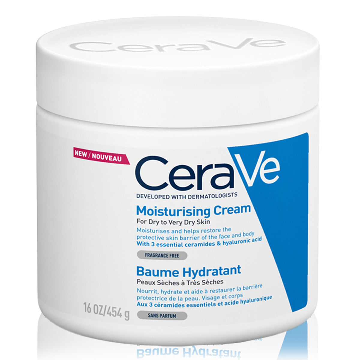 Cerave Moisturizing Cream for Dry Skin with Hyaluronic Acid 454G Cerave .