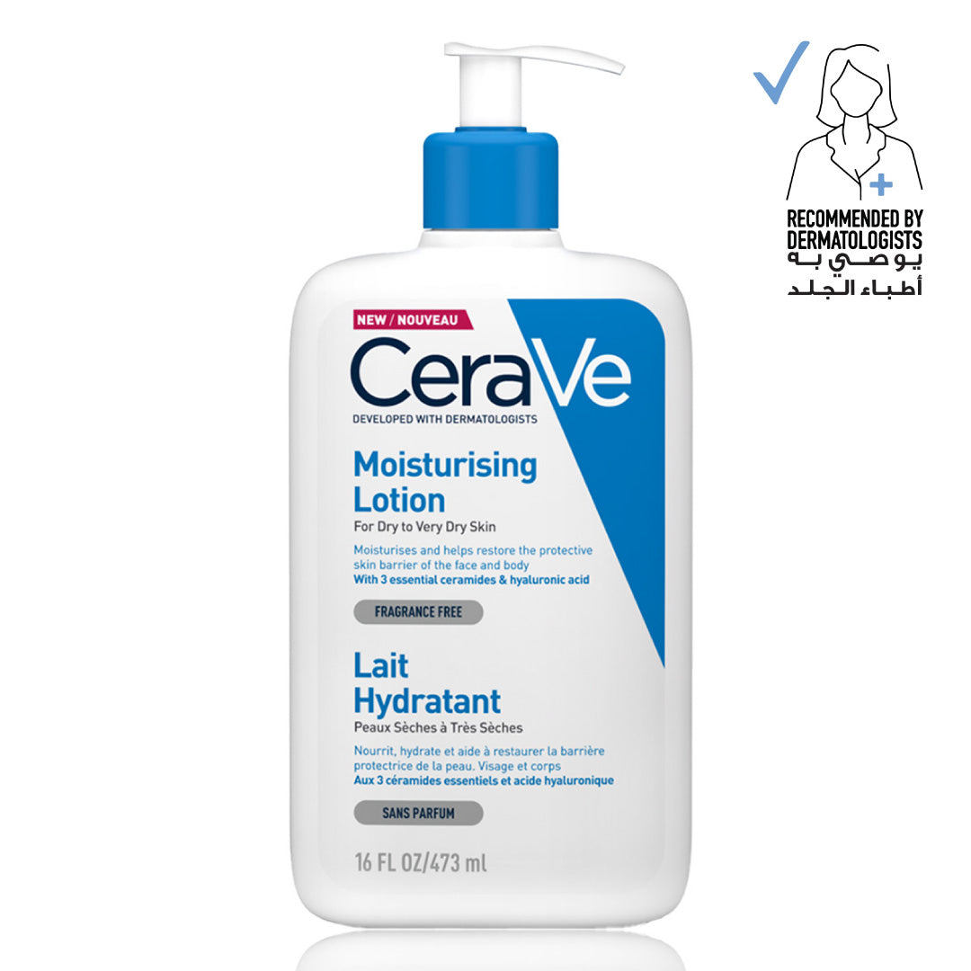 Cerave Moisturizing Lotion for Normal to Dry Skin with Hyaluronic Acid 473Ml Cerave .