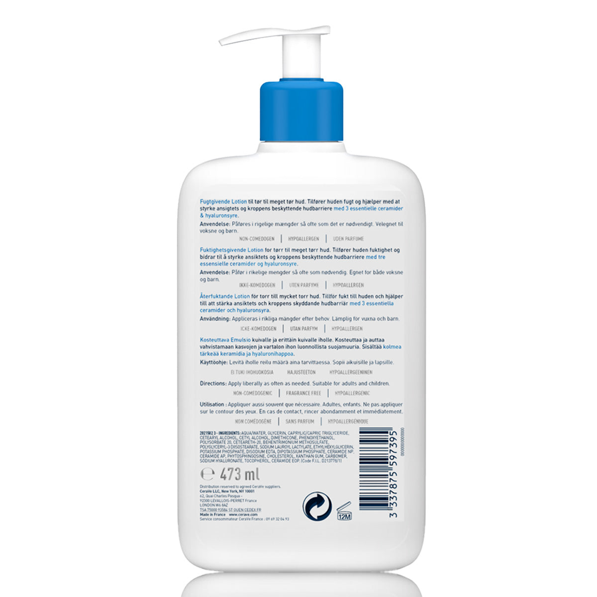 Cerave Moisturizing Lotion for Normal to Dry Skin with Hyaluronic Acid 473Ml Cerave .