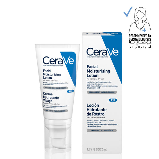 Cerave PM Facial Moisturizing Lotion Night Cream with Hyaluronic Acid 52Ml Cerave .