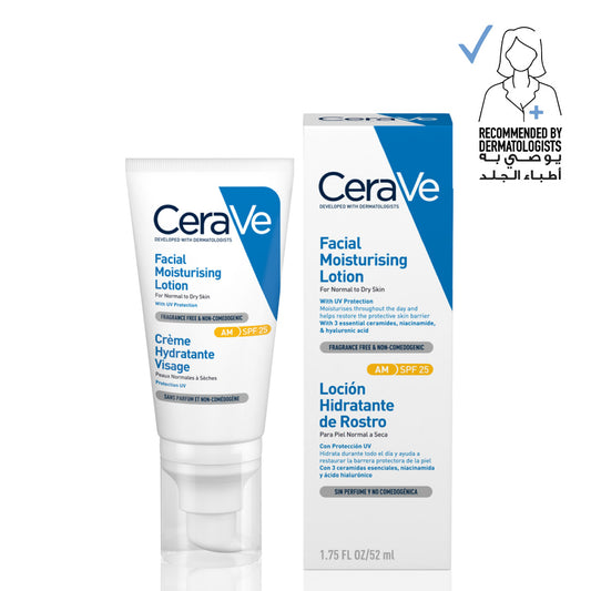 Cerave AM Facial Moisturizing Lotion SPF25 with Hyaluronic Acid 52Ml Cerave .