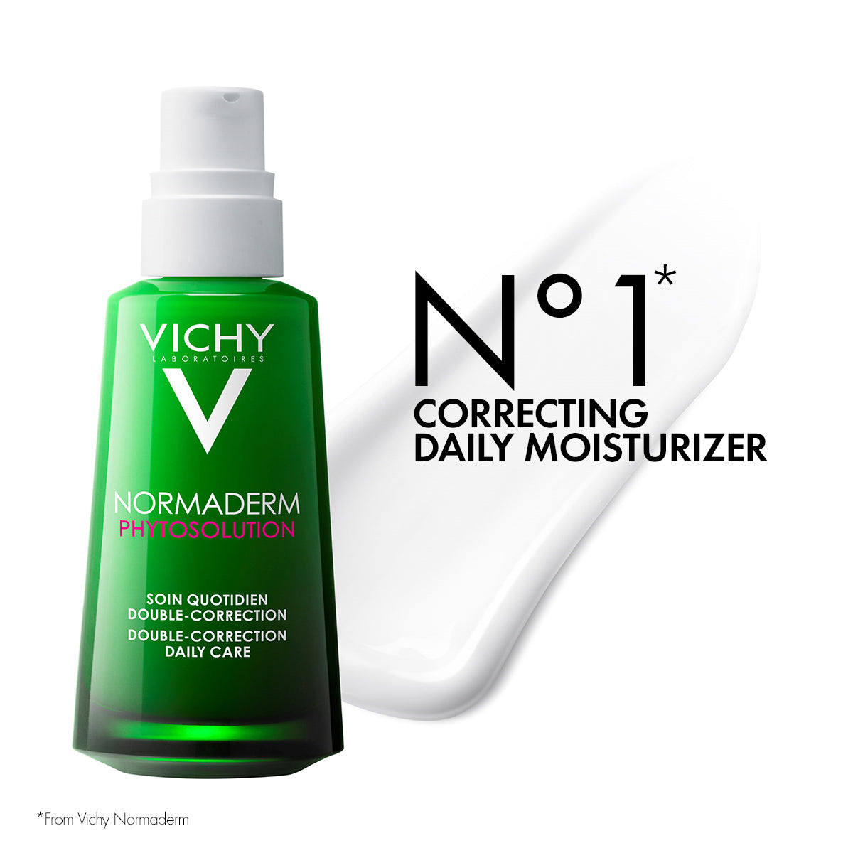 Vichy Normaderm Phytosolution Double Correction Daily Care Moisturiser for Oily & Acne Skin with Salicylic Acid 50ml