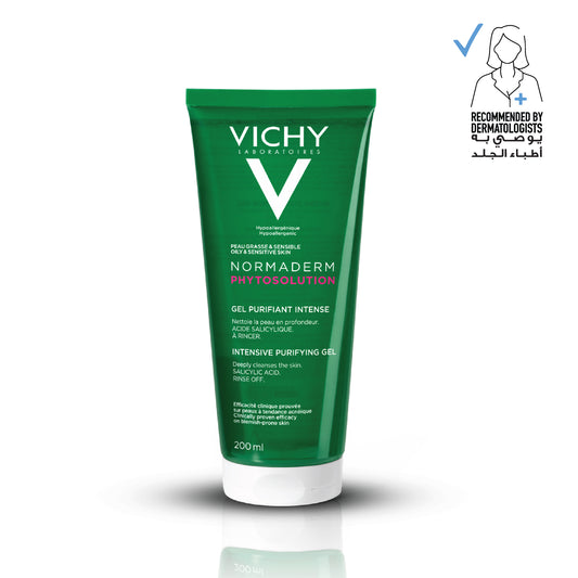 Vichy Normaderm Phytosolution Face Cleanser Gel for Oily/Acne Skin with Salicylic Acid 200ml