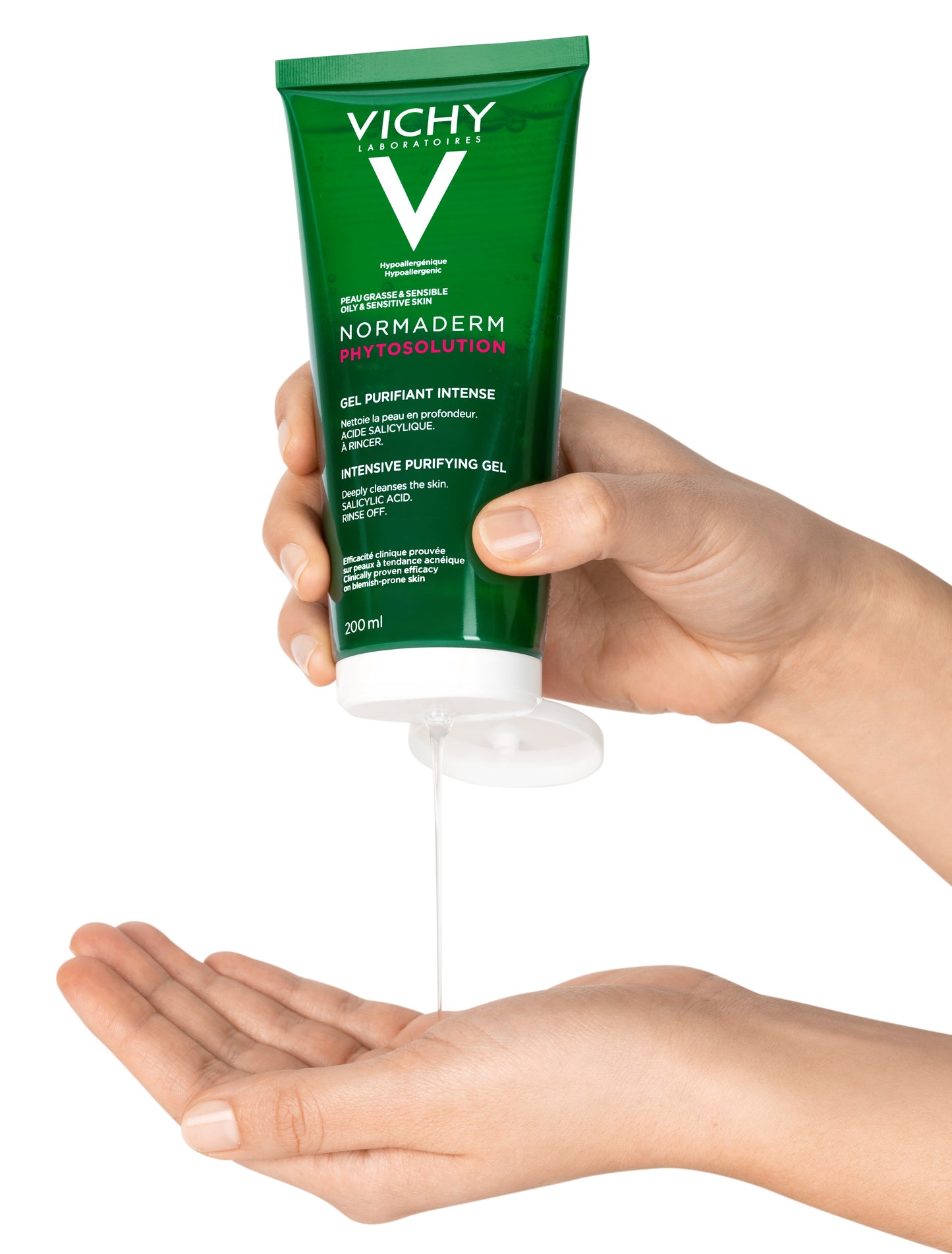 Vichy Normaderm Phytosolution Face Cleanser Gel for Oily/Acne Skin with Salicylic Acid 200ml