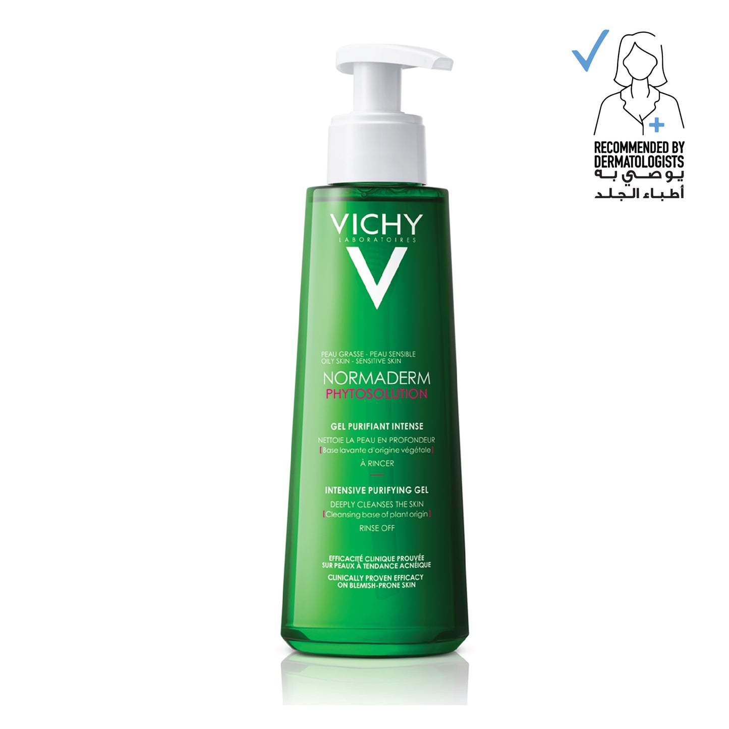 Vichy Normaderm Phytosolution Face Cleanser Gel for Oily/Acne Skin with Salicylic Acid 400ml