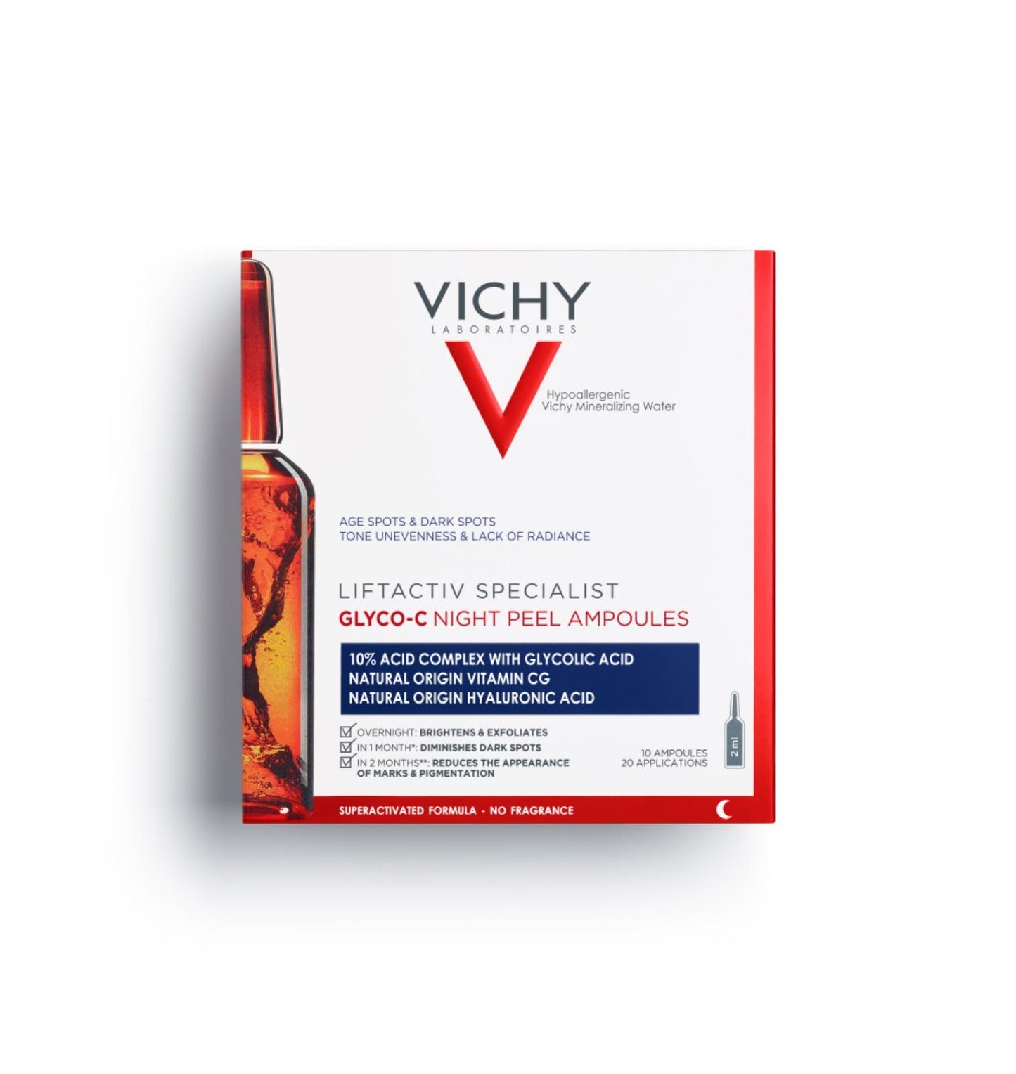 Vichy Liftactiv Glycolic Acid Peel Treatment Ampoule with Glycolic acid and Vitamin C 1.8ml x30 Pcs