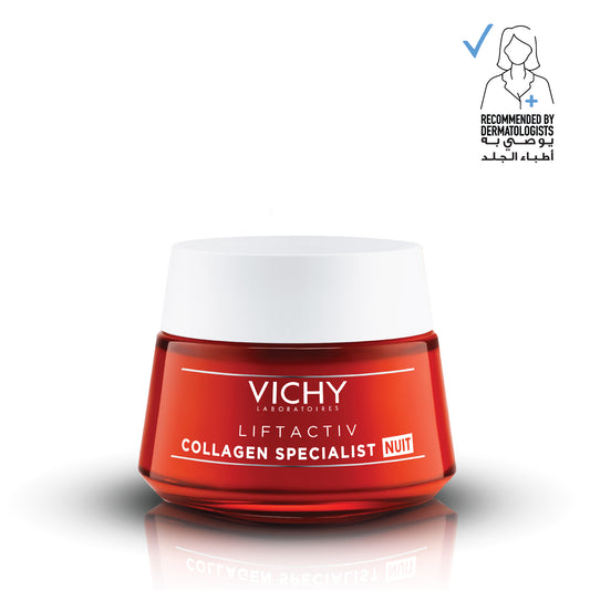 Vichy Liftactiv Collagen Specialist Night Cream Anti Aging Face Moisturizer 50ml