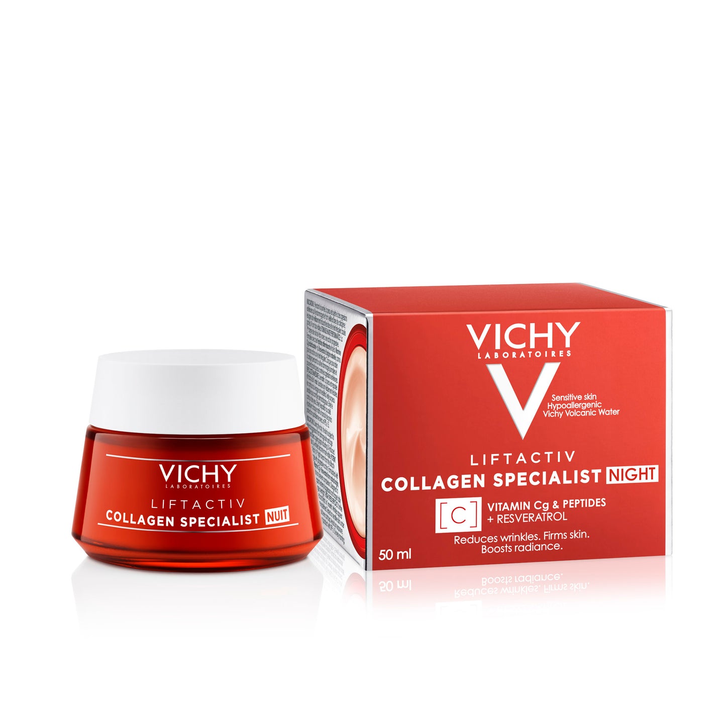 Vichy Liftactiv Collagen Specialist Night Cream Anti Aging Face Moisturizer 50ml