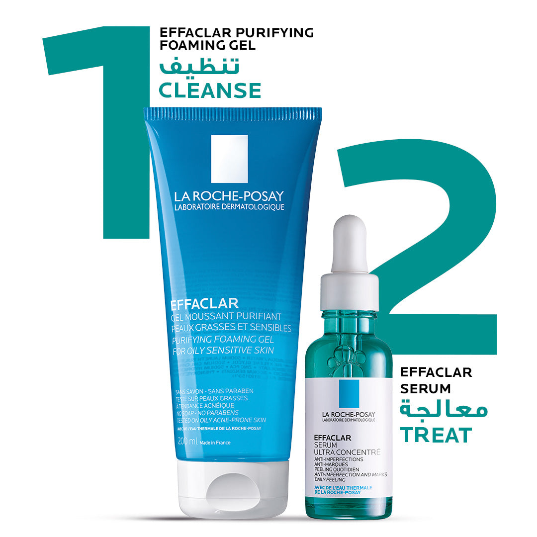 La Roche-Posay Effaclar Acne Serum with Salicylic Acid and Niacinamide for Oily and Acne Prone Skin 30ml La Roche Posay .