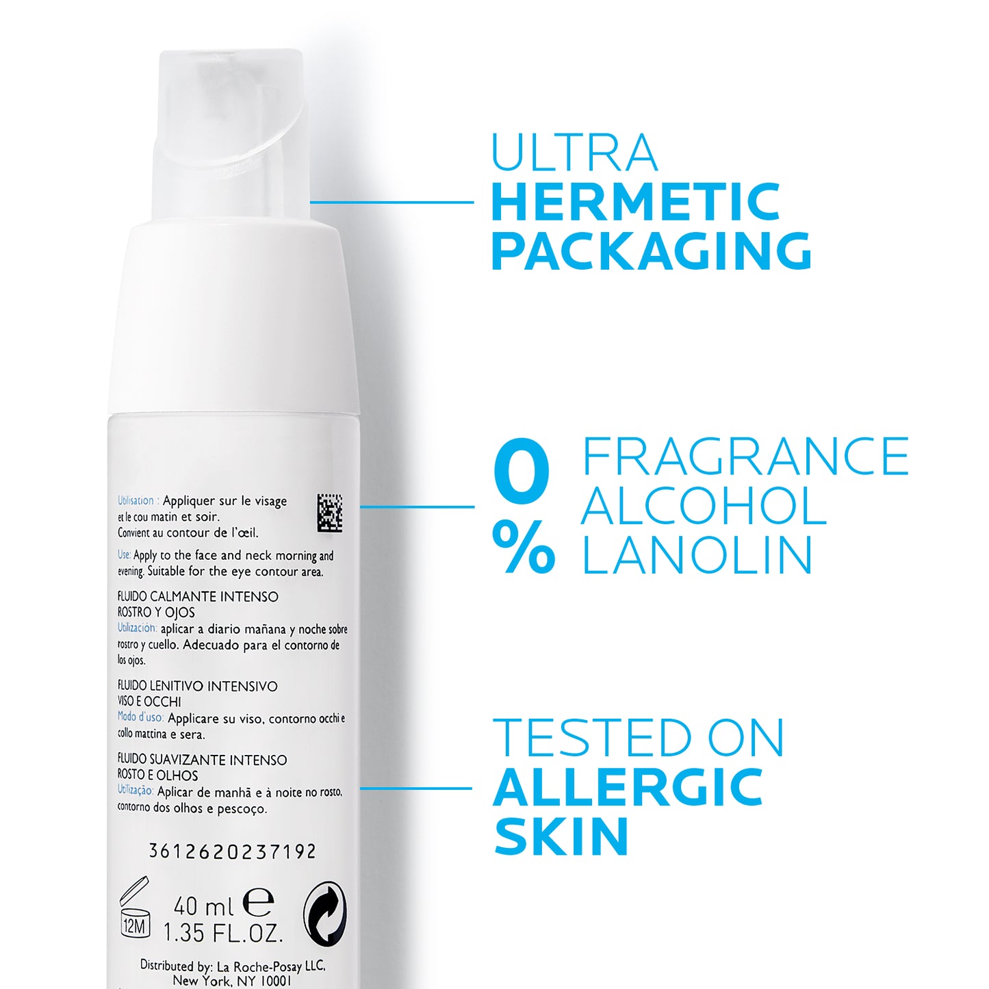 La Roche-Posay Toleriane Dermallergo Fluide Moisturizer for Sensitive Skin 40ml La Roche Posay .