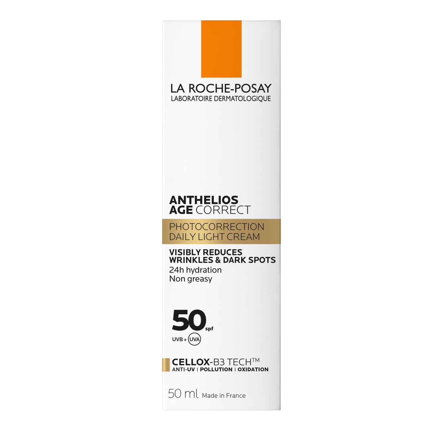 La Roche Posay Anthelios Age Correct SPF50 Anti Ageing Invisible Sunscreen with Niacinamide 50ml La Roche Posay .