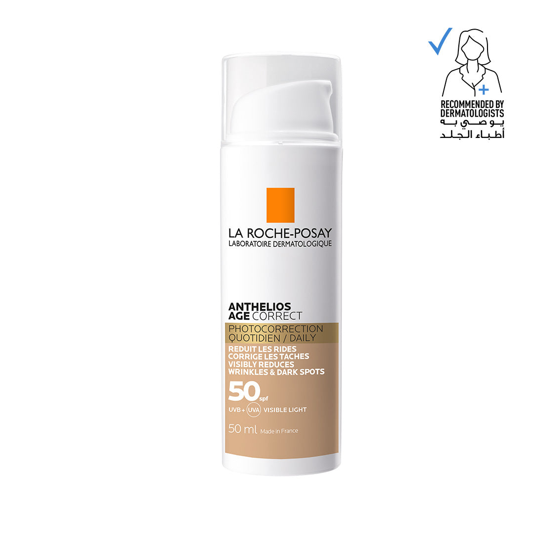 La Roche Posay Anthelios Age Correct SPF50 Tinted Anti Ageing Invisible Sunscreen with Niacinamide 50ml La Roche Posay .