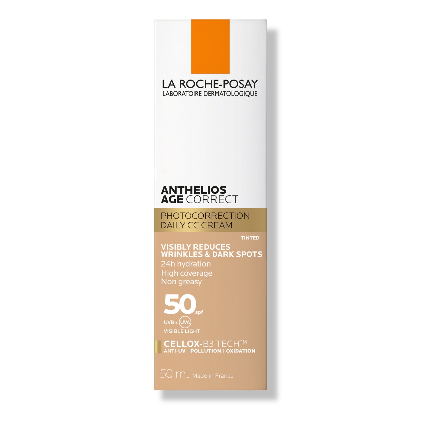 La Roche Posay Anthelios Age Correct SPF50 Tinted Anti Ageing Invisible Sunscreen with Niacinamide 50ml La Roche Posay .