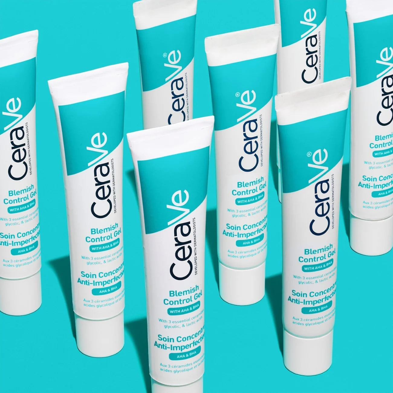 CeraVe Blemish Control Gel Facial Moisturizer For Acne & Blemishes with Glycolic Acid and Lactic Acid AHA/BHA