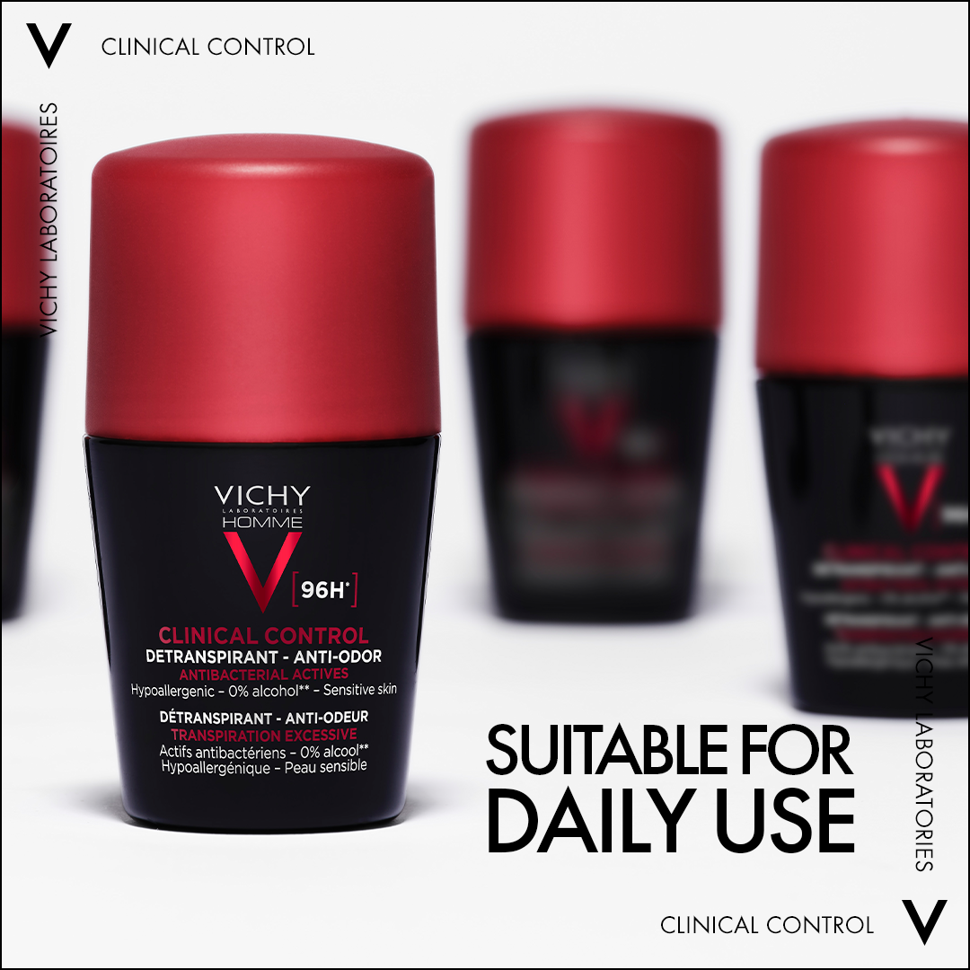 Vichy 96 Hour Clinical Control Deodorant for Men 50ml