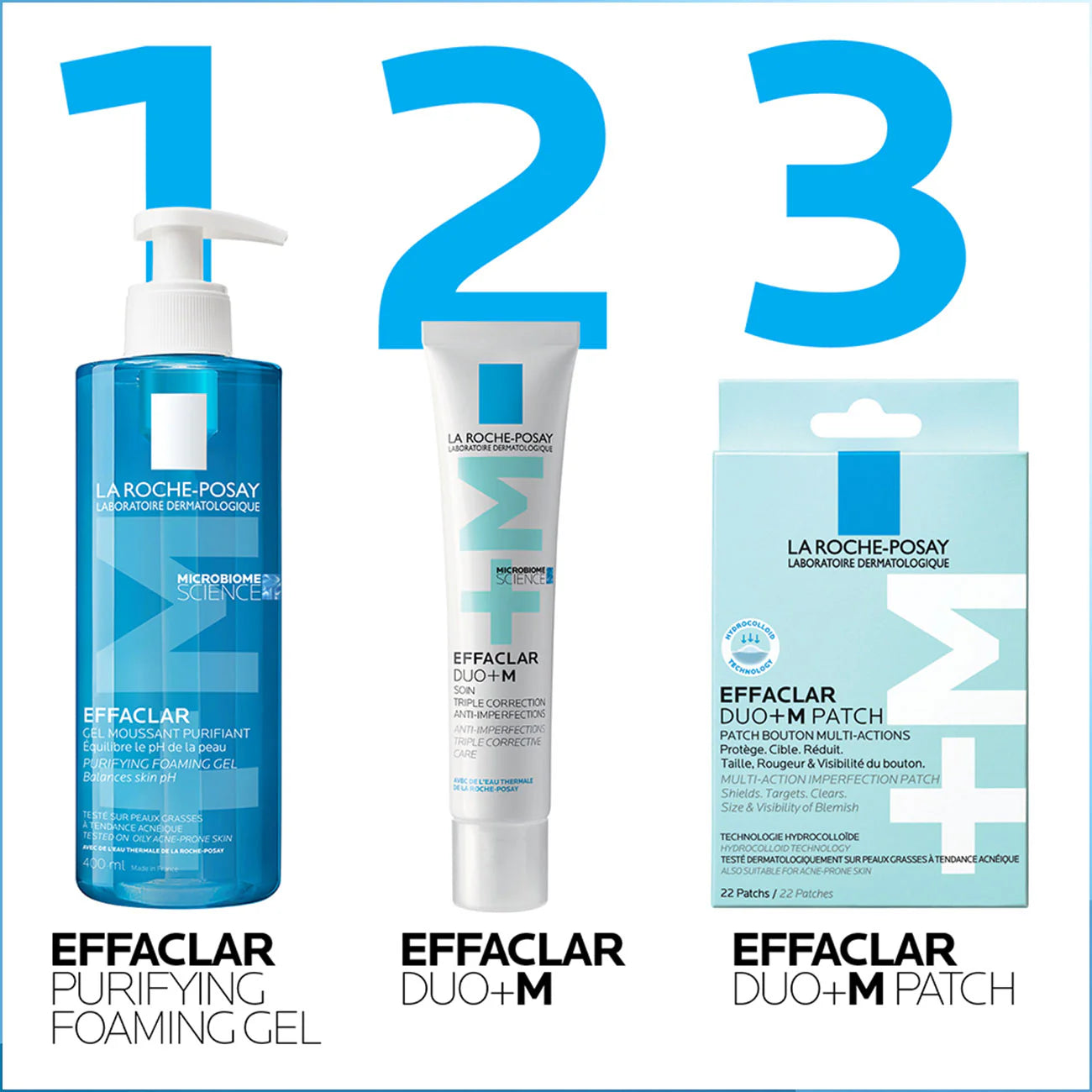 La Roche-Posay Effaclar Duo+M 3H Spot Patches for Acne Prone Skin