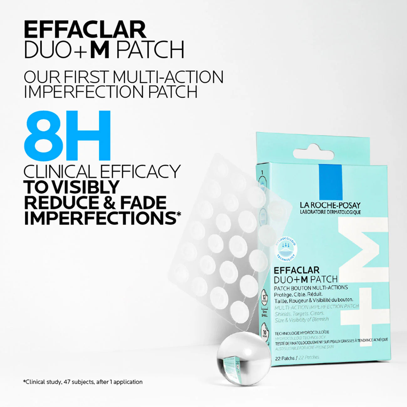 La Roche-Posay Effaclar Duo+M 3H Spot Patches for Acne Prone Skin