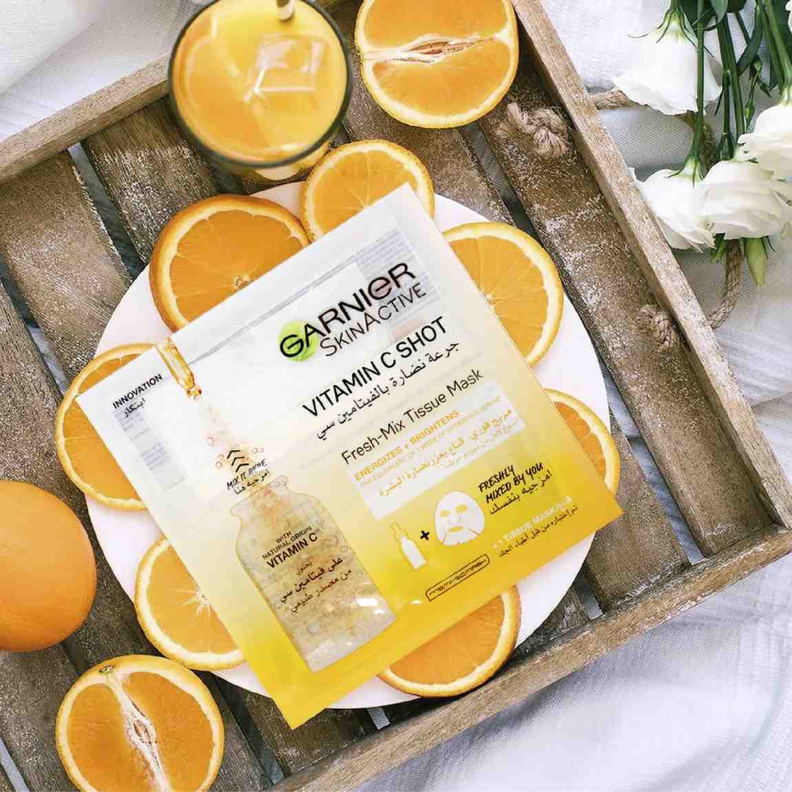 Garnier Fresh-Mix Hydrating & Energizing Tissue Mask with Vitamin C