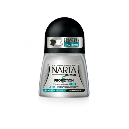 Narta PROTECTION 5 HOMME 50ML Anti-transpirant - 5 en 1 Efficacité 48h