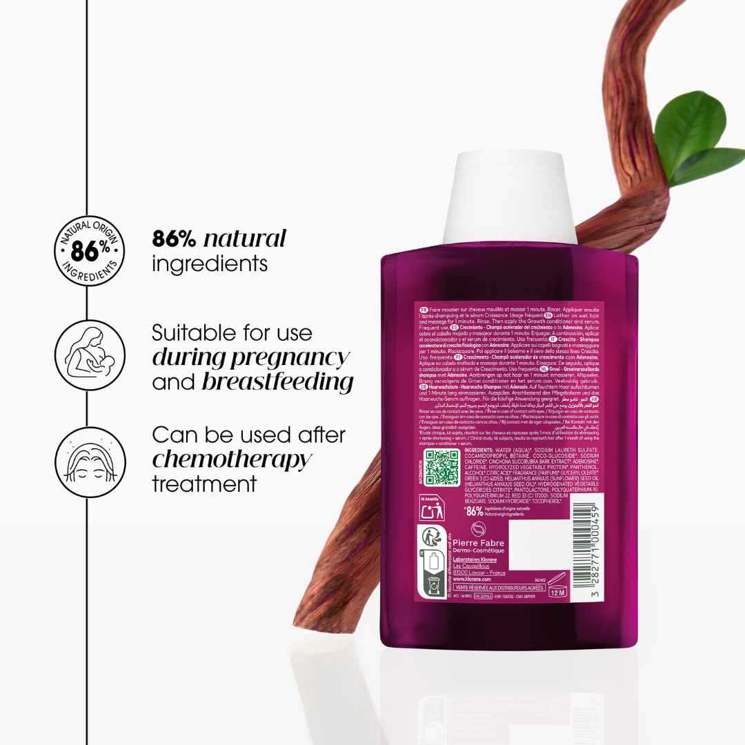 Klorane Growth Accelerating Shampoo, 200ml