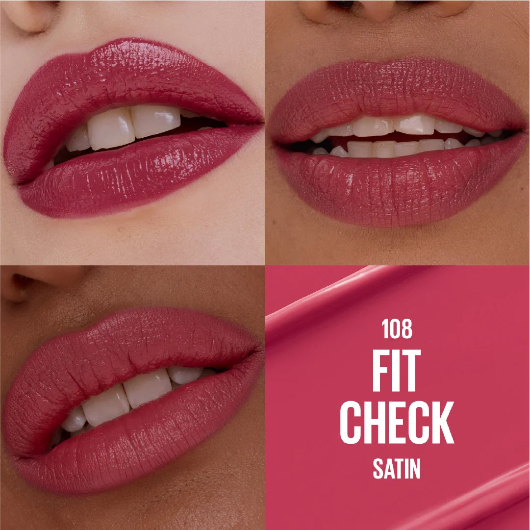 Maybelline Serum Lipstick, Hydrating Lip Makeup with 8HRs of Lip Plumping Moisture with Hyaluronic Acid + Oil Blend