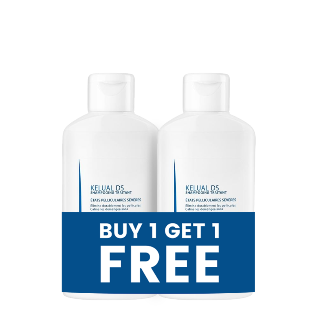 Ducray Buy 1 Get 1  Buy Kelual DS treatment shampoo 100ml  Get Kelual DS treatment shampoo 100ml