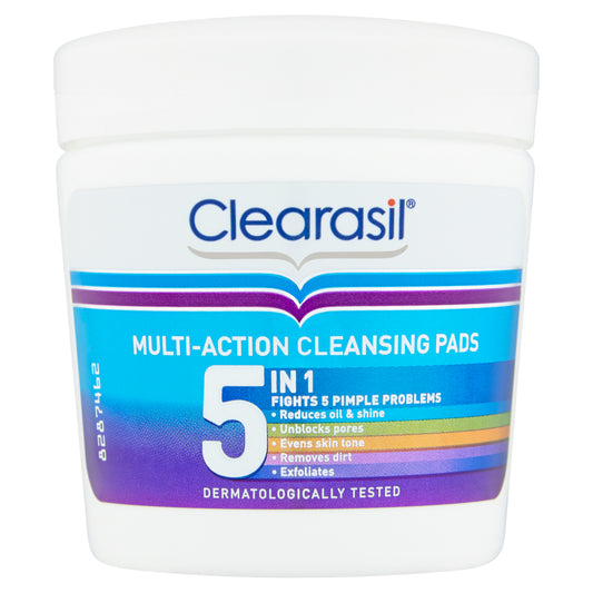 Clearasil® Multi Action 5 In 1 Cleansing Pads • 65 pads