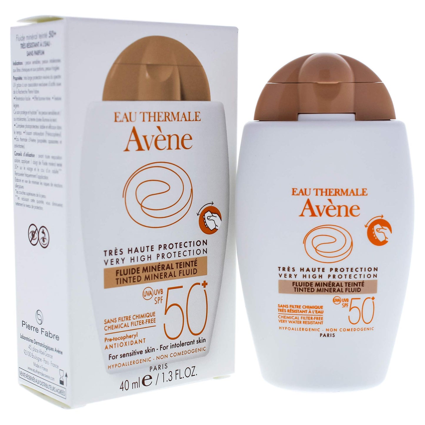 AVÈNE Tinted Mineral Fluid sun protection SPF 50+ - 40ml