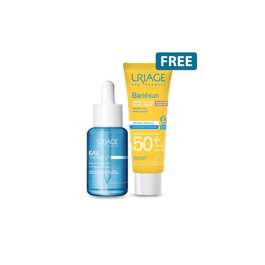 Uriage Eau Thermale H.A Booster Serum + Bariesun Tinted Cream For Free